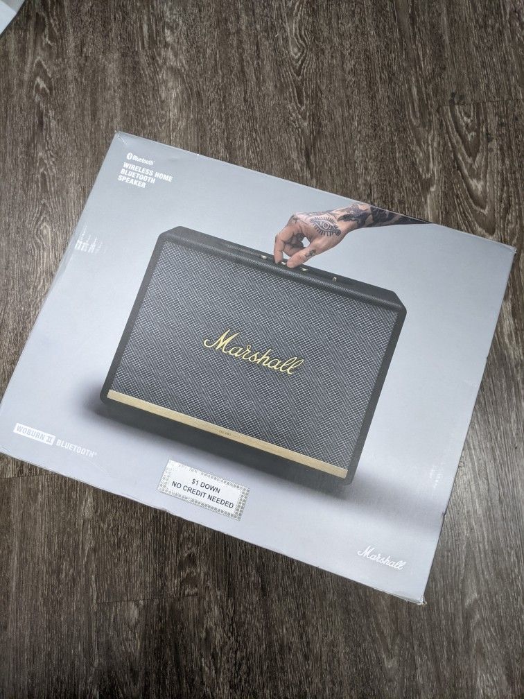 Marshall Wouburn II Bluetooth Speaker New - Pay $1 today and pay the rest later -