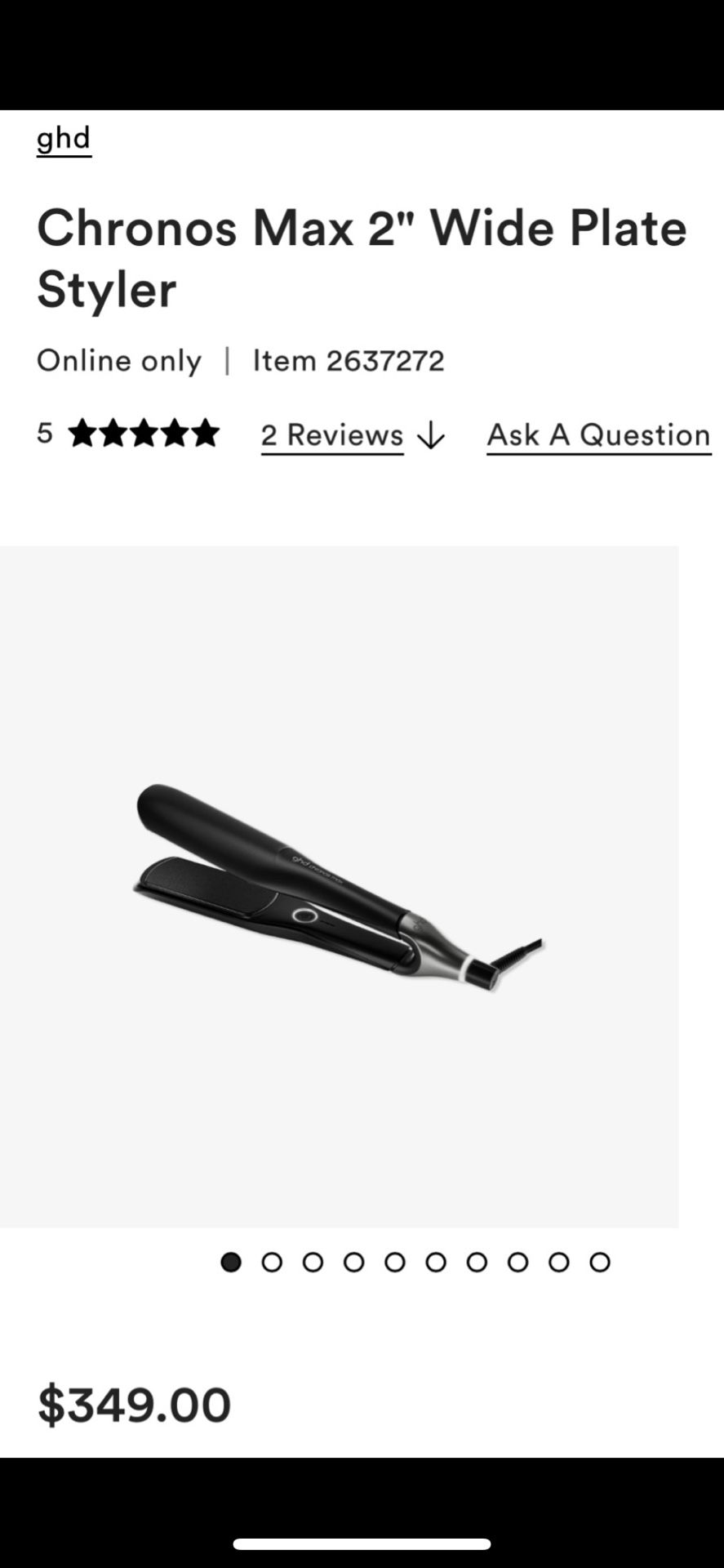 GHD Chronos Max Straightener