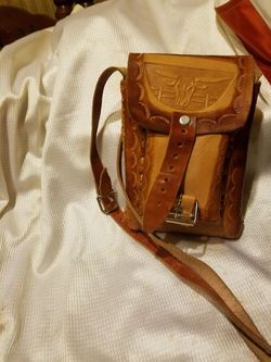 Handmade leather cross body