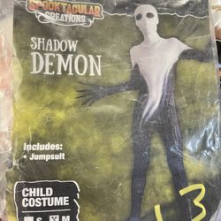Kids Medium Shadow Demon Costume Halloween 