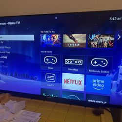 55” Hisense Roku TV with Remote