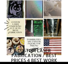 Personalized Laser Engraving, Etching, Cutting and Fabrication . WE MAKE ANYTHING POSSIBLE