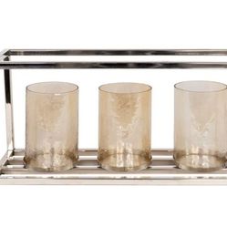 Tabletop 3 Candle Holder Lantern.