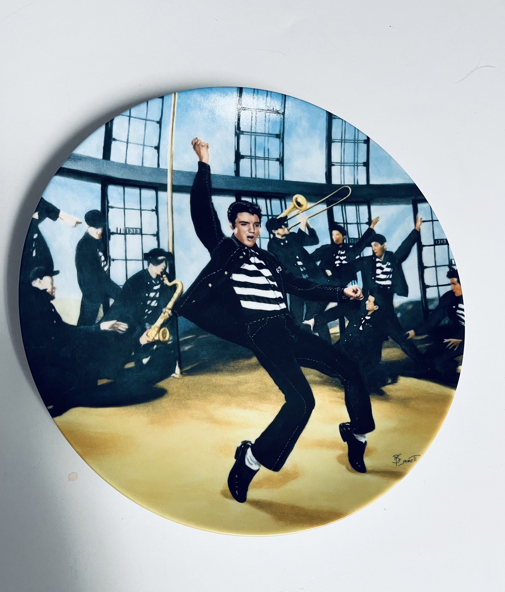 Vintage Elvis Presley Collectible Plate 1989 Plate 2 “Jailhouse Rock” A Delphi Plate