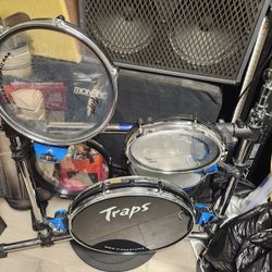 Traps A-400 Acoustic DrumSet Trap Kit Travel Kit Busk