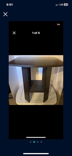 BLACK END/SIDE TABLE