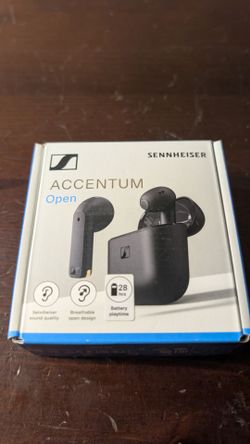 Sennheiser ACCENTUM Open Wireless Earbuds - Black - Brand New