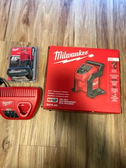 Milwaukee M12 Compact Inflator Bundle with Charger and Battery $150 OBO