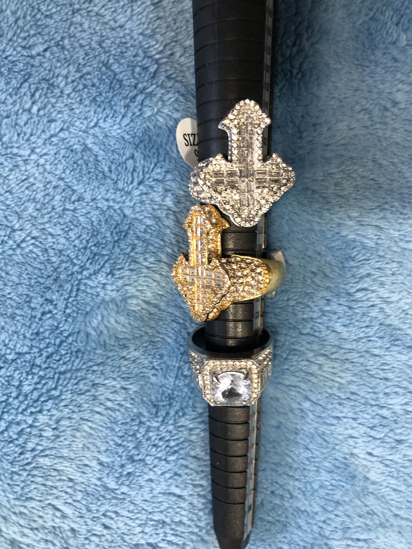 Big Cross Diamond Rings