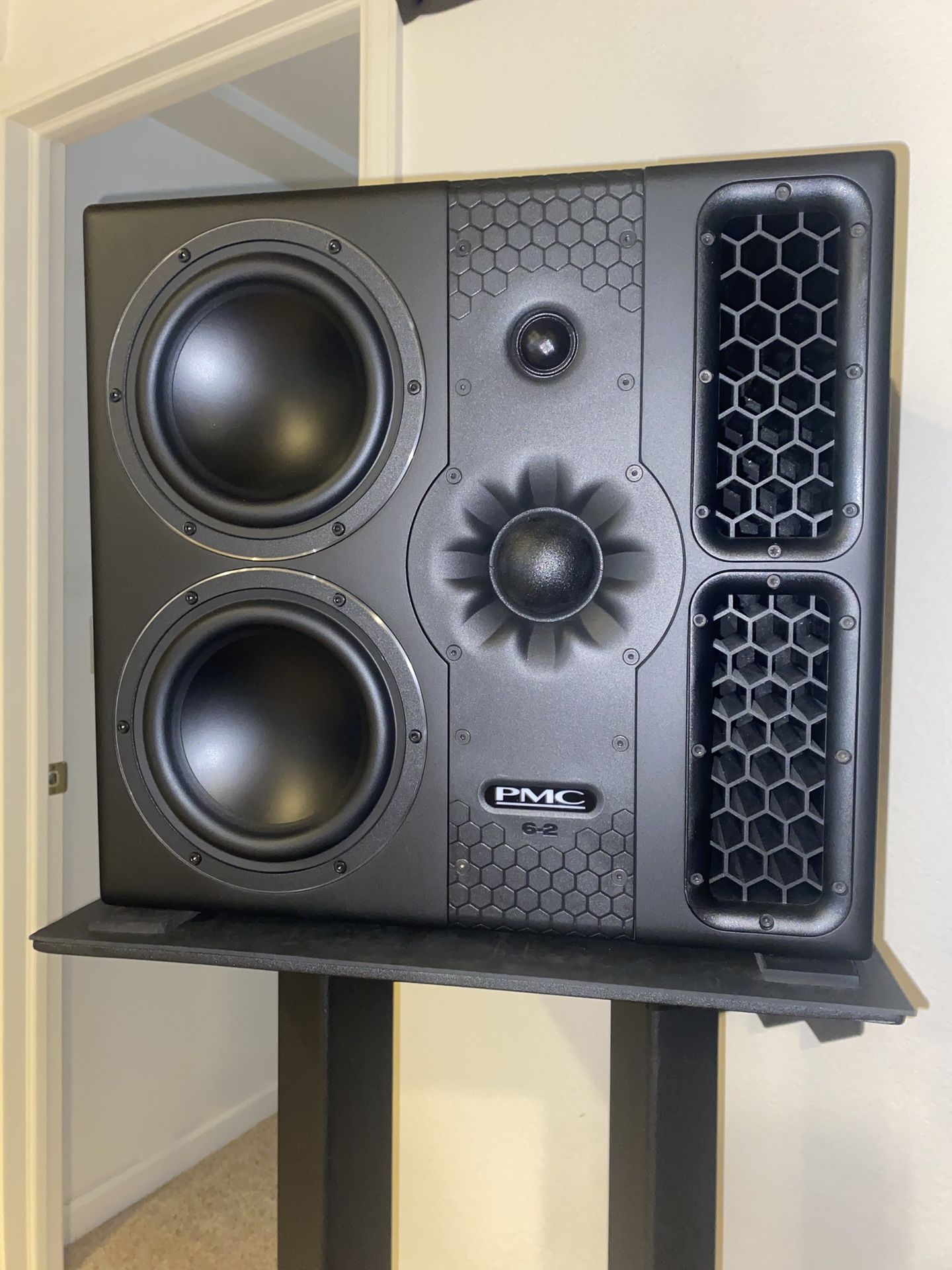 PMC 6-2 Dual 6.5-inch Powered 3-way Studio Monitors