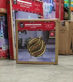 Infinity Ornament Christmas Decor Gold