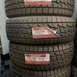 LT265/70/18 LANDSPIDER ALL TERRAIN TIRES EACH TIRE $145/ CADA LLANTA- INSTALLED AND BALANCED