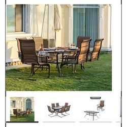 Patio furniture to include umbrella
