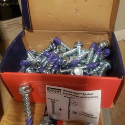 8 BOXES OF 250 PER BOX 2,000 CONCRETE 7224SD WEDGE BOLTS WITH WEDGE BIT