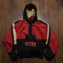 Vintage VTG Y2K Reebok Jacket NFL Pro Line 49ers Youth XL / Adults Small