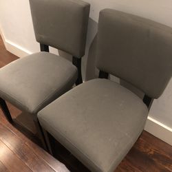Gray Dining Room Chairs 2 For $40 (or $20 Each)