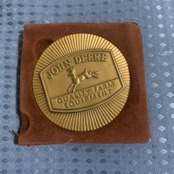 John Deere “Quality Farm Equipment” Medallion (w/ Pouch)