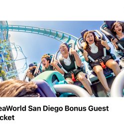SeaWorld Guest Ticket, $35 Each