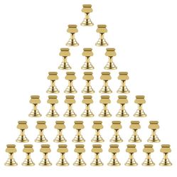 New Urban Deco 36 Pieces Table Card Holder Place Card Holders 1.7 inches Gold Steel Card Holders for Photos, Food Signs, Memo Notes, Weddings, Restaur