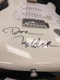 Don Felder Signed White Electric Guitar