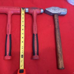 2 Snap On Dead Blow and Sledge Hammer 