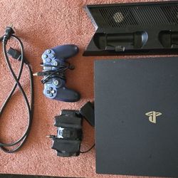 PS4 Pro 2TB + Controller + Dual Charger