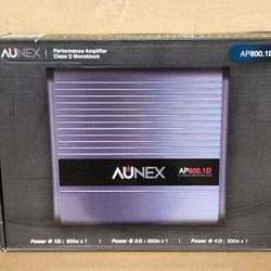 Aunex Power Amplifier 1600 Watts Mono Subwoofer Amp With Bass Knob AP800.1D 🚨 Payment Options Available 🚨 No Credit Needed 🚨 