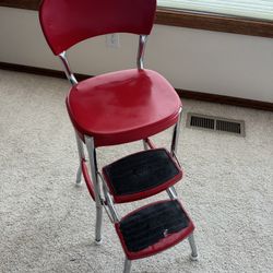 Vintage Midcentury Modern Cosco Stool With Pull Out Steps Circa 1950s