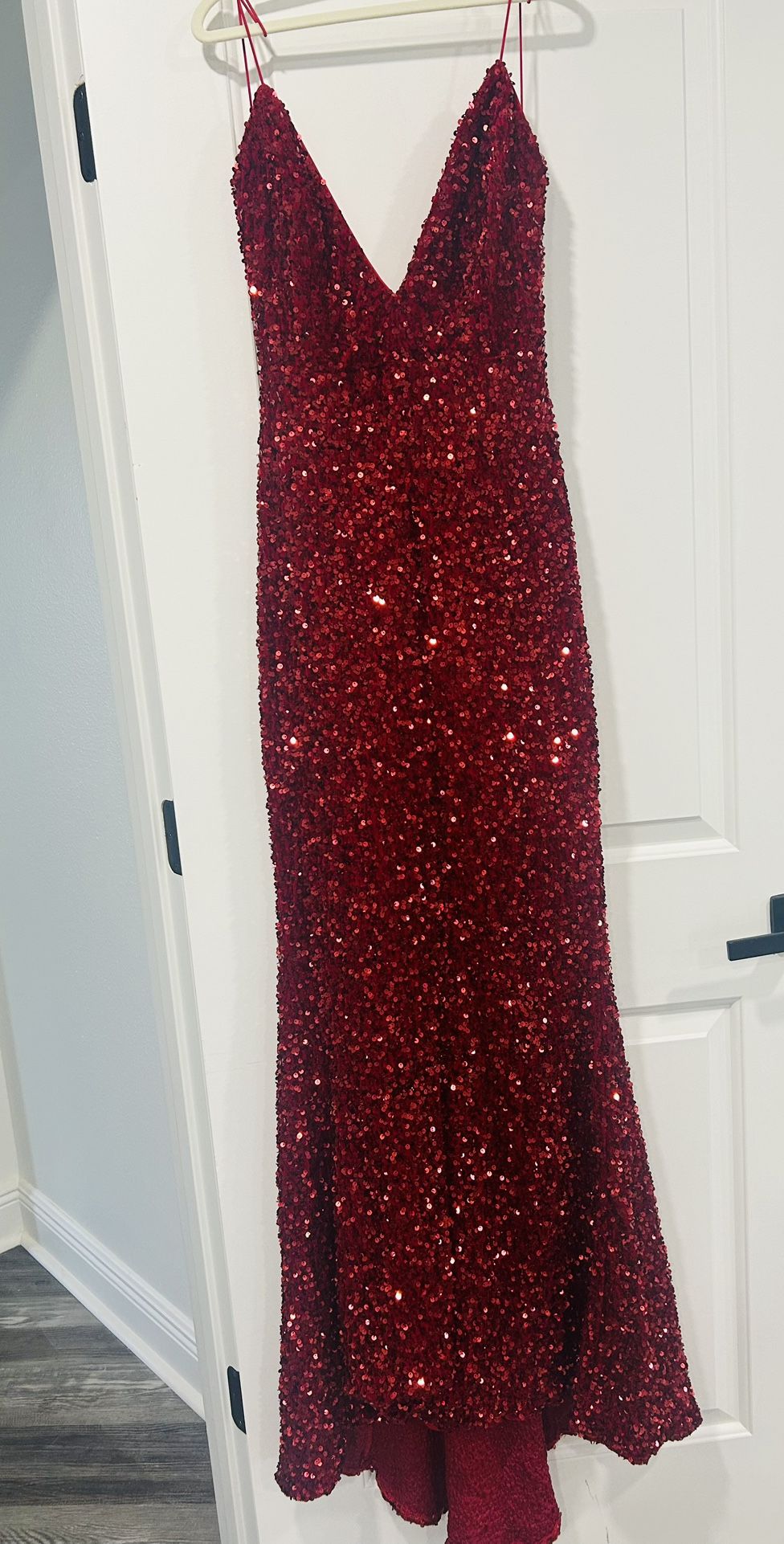 Red Sequin dress