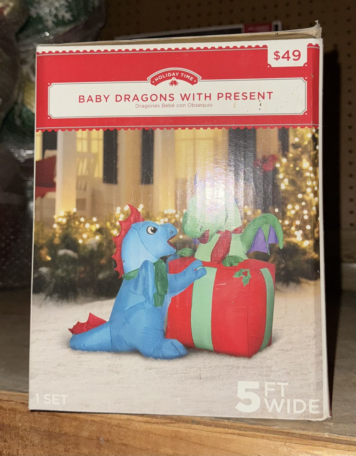 Inflatable Dragons Lawn Ornament 