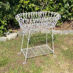 Vintage Iron Double Plant Stand