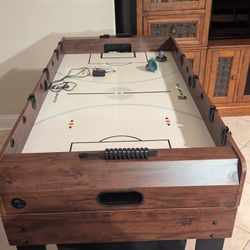 Foosball table air hockey, pool table, pingpong table, 4 in 1