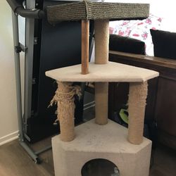 Cat Tree House Dome Scratching Polls 