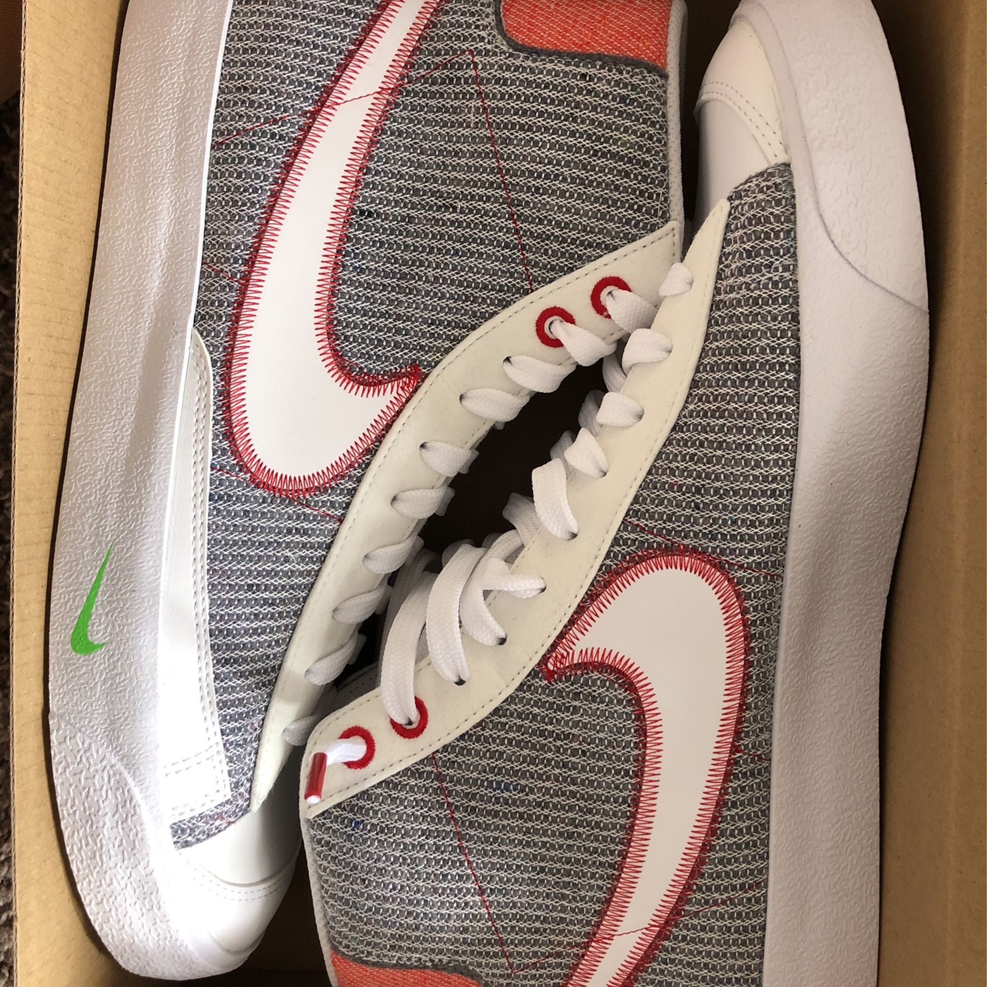 Nike, Mid 77 Blazers, Recycled Materials, Size 9 (never worn/brand New!)