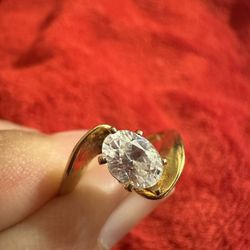 Gold Plated Ring Size 7 Brand New  