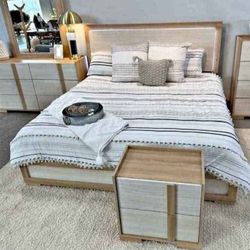 Bedroom Set Wood Design 4 Pieces Finance Available 