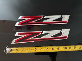 2019-2020 Chevrolet Silverado LH Side Chrome Z71 Emblem, OEM PAIR