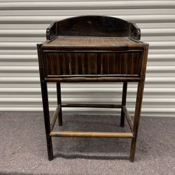 Small bamboo side table