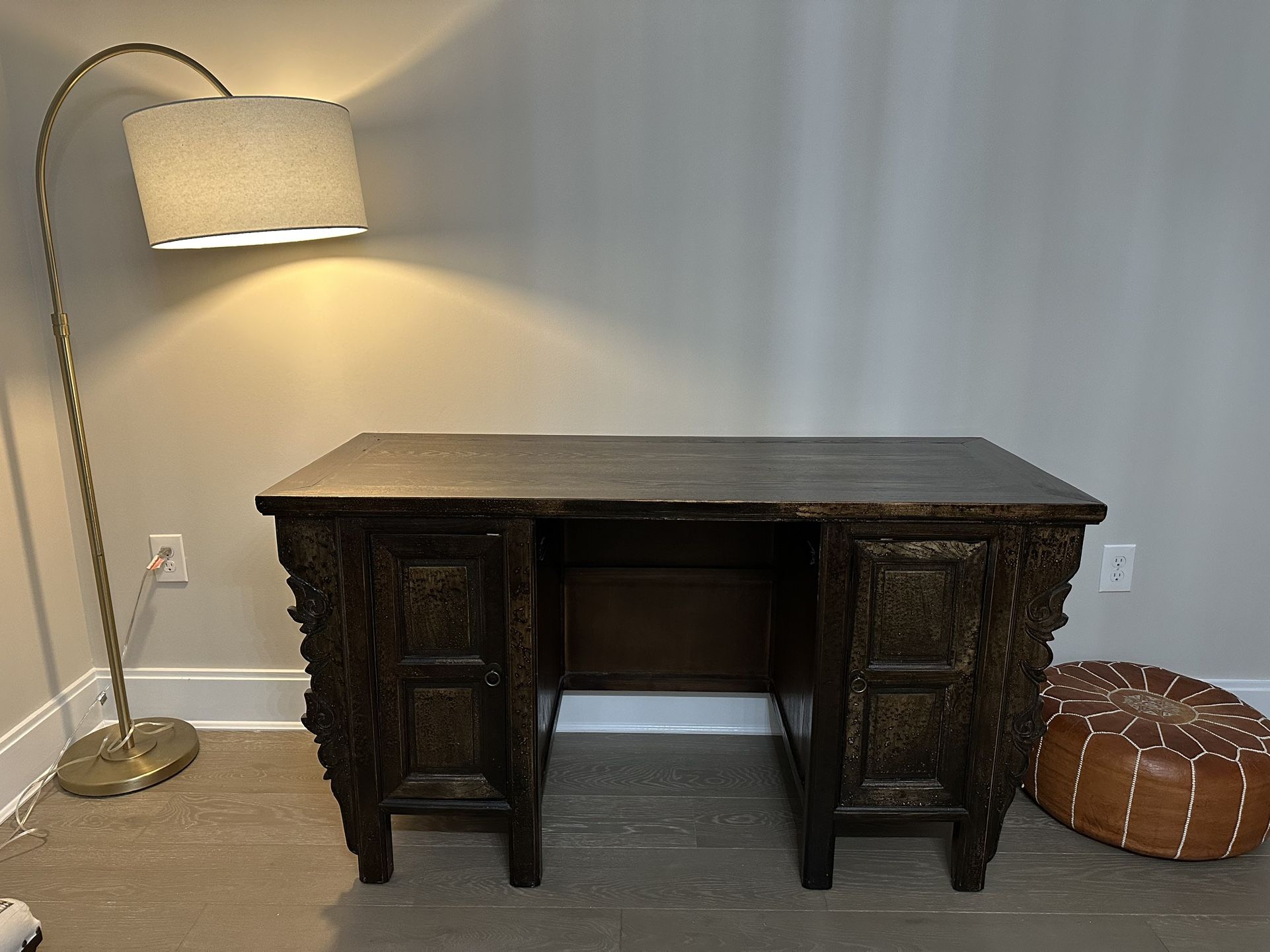 Carved Wooden Desk