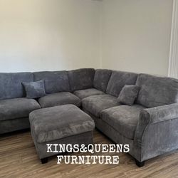 New Sectional Dark Gray