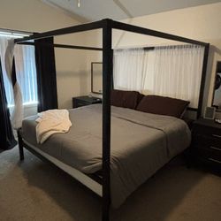 Black bed frame 