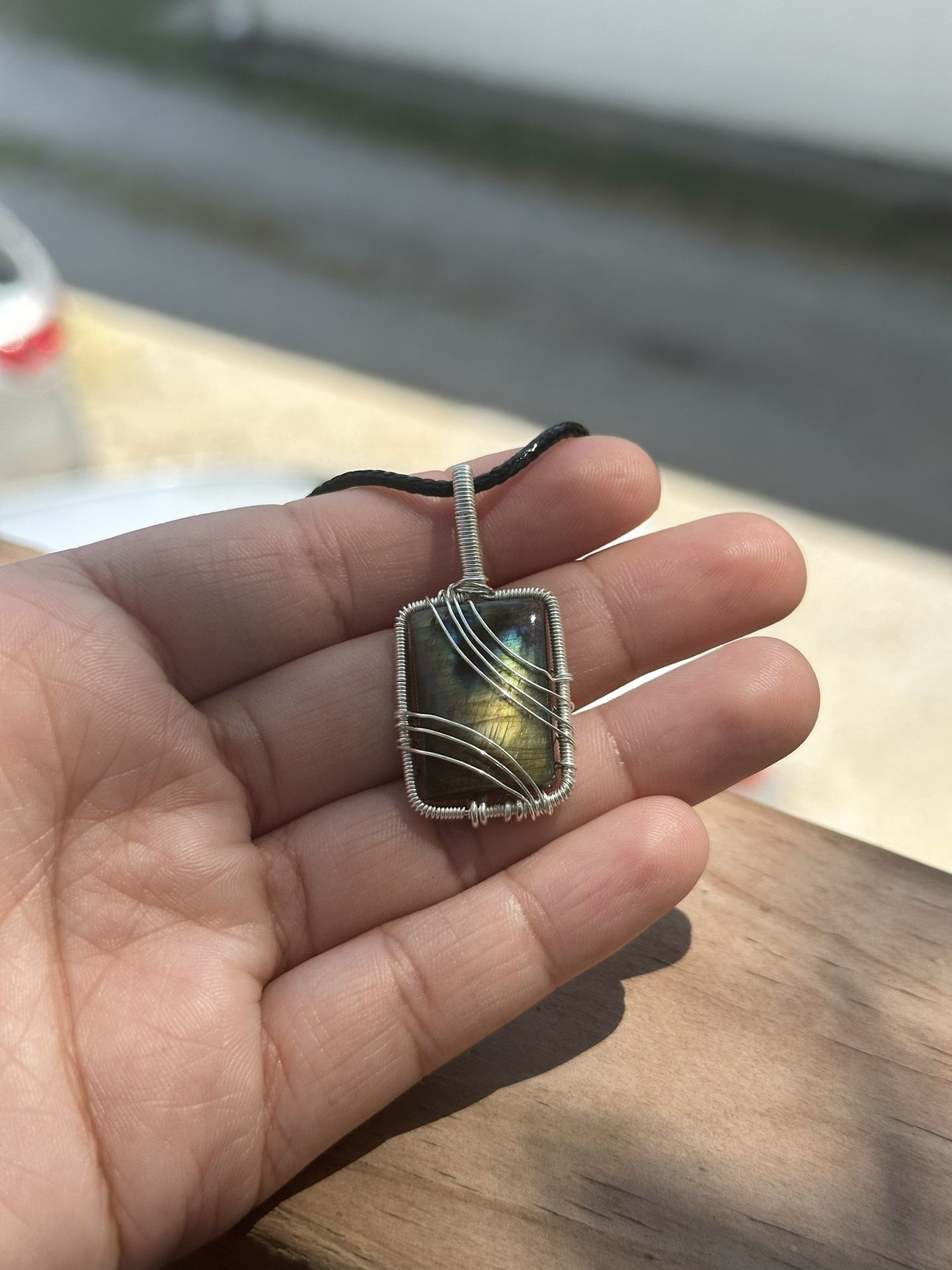 Labradorite Crystal pendant necklace