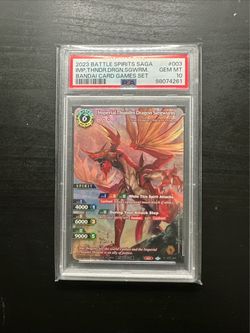 Battle Spirits Saga Imperial Thunder Dragon Siegwurm PSA 10