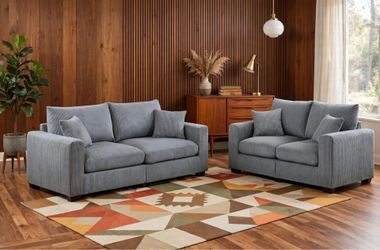 New corduroy couch and love seat set / free delivery