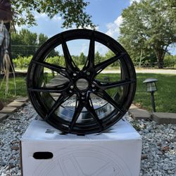 Brand New 18” RTX Gloss Black Wheels with Tires – 5x114 – 