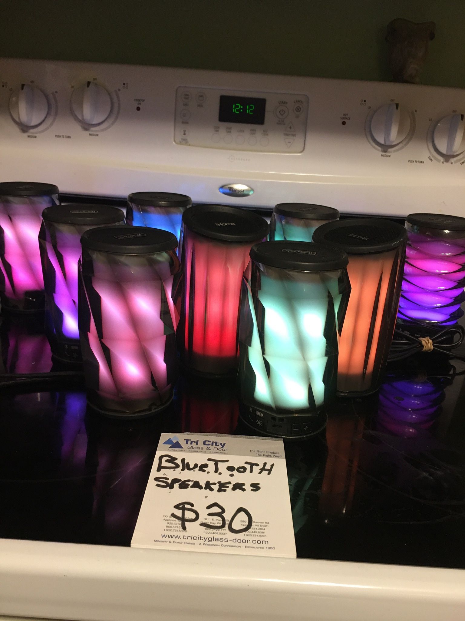Assorted Color Changing Bluetooth Speakers