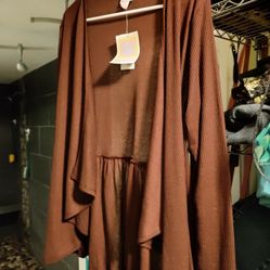 LuLaRoe Nanette Brand New Brown Size Small