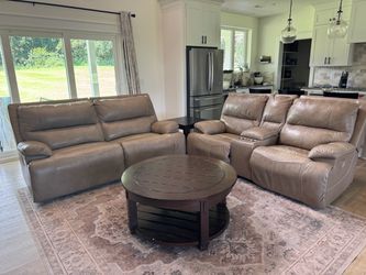 2 Reclining Leather Couches