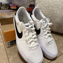 Men Nike Black/White Court Shot Shoes 