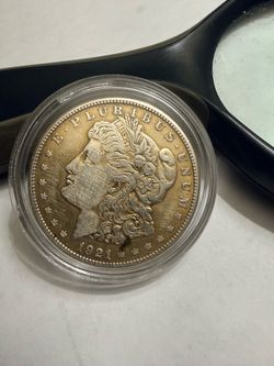 🔥 1921-S Morgan Dollar🔥 - Rare San Francisco Mint w/ Beautiful Amber-Gold Tone